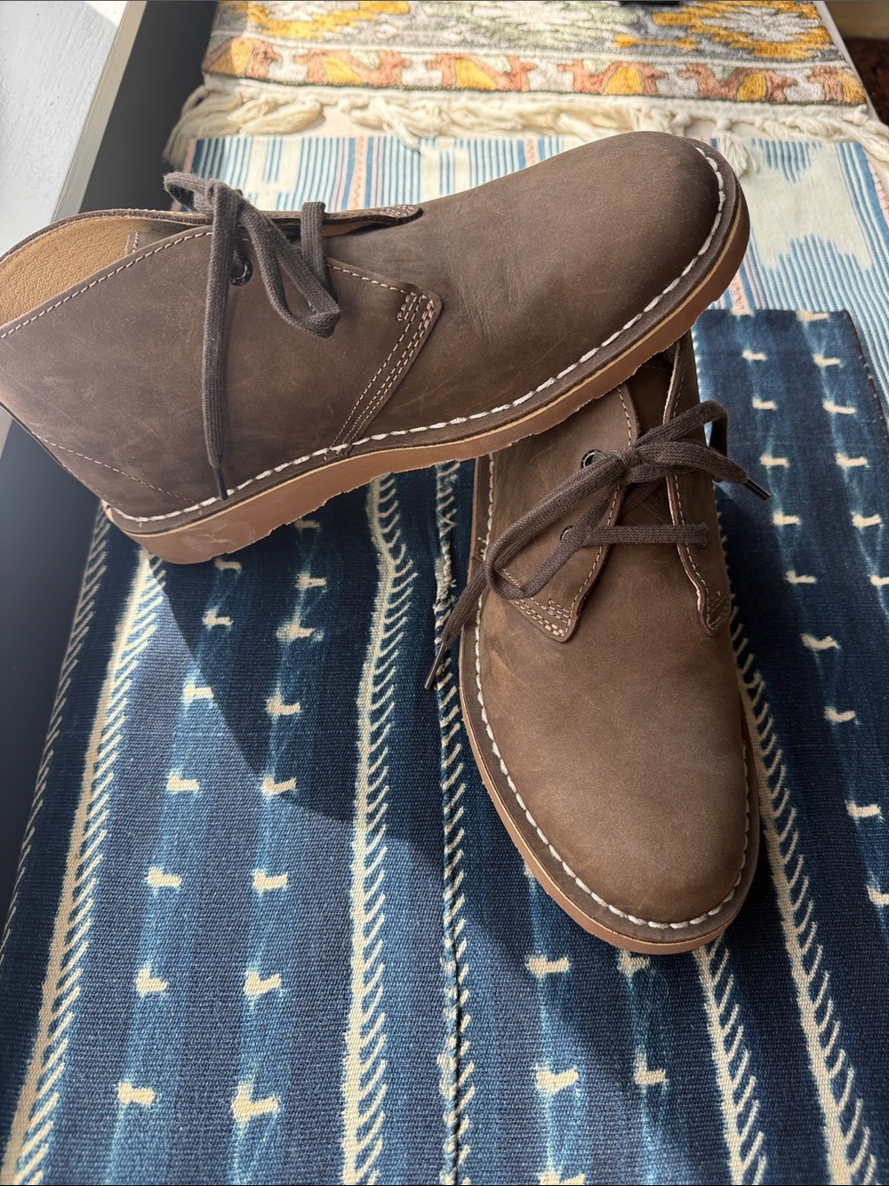 L.L. Bean Brown Suede Lace-Up Ankle Boots chukka boots 8.5 women’s